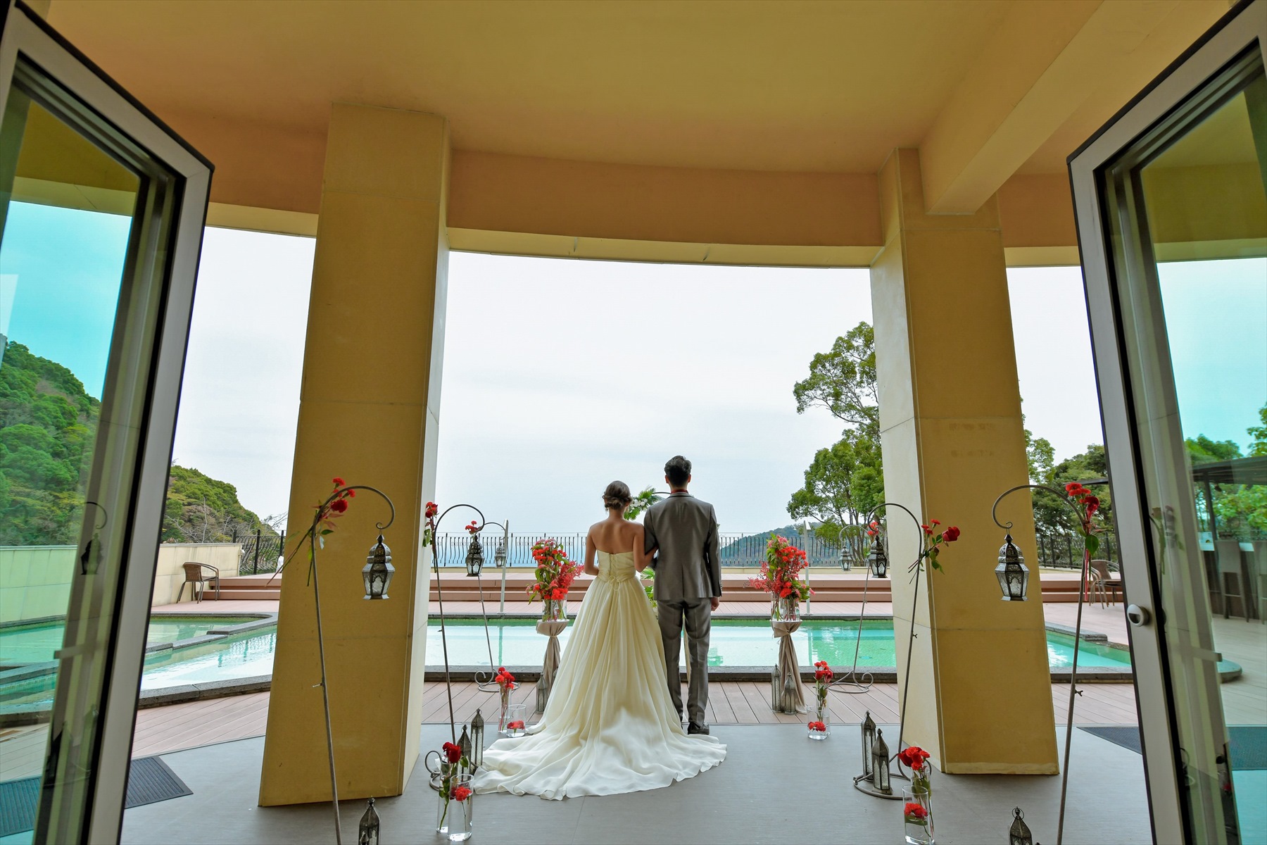 静岡結婚式場　静岡挙式雨天時　アウトドアウェディング雨天時