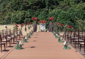 熱海結婚式　会場装飾　家族婚