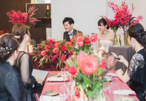 熱海披露宴　装飾　新郎新婦