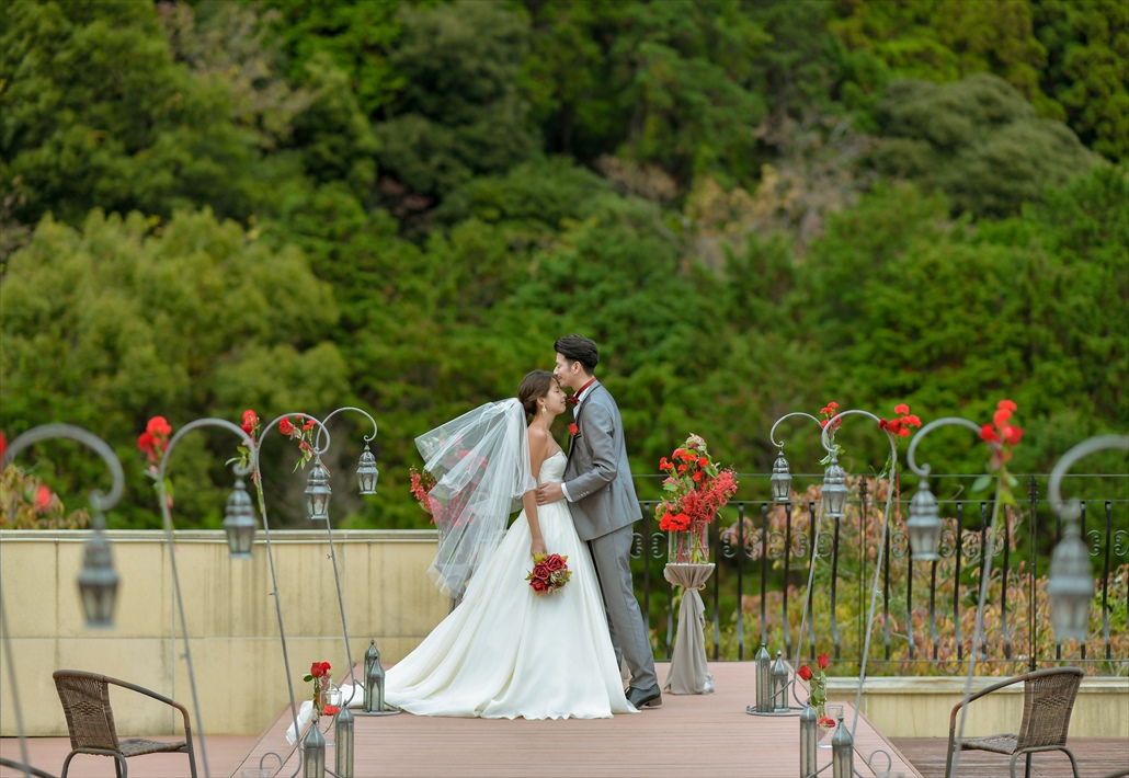 熱海結婚式　ウェディングシーン　ドレス＆タキシード